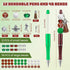 NEWEST 12 Pieces Sports Beadable Pens, Plastic Football Bead Pens, 48 Beads, 12 Tassels, 12 Pendants, DIY Making Kit