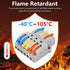 20PCS Lever Wire Connectors, 3 in 6 Out Quick Wire Connectors, Electrical Lever Nuts for AWG 28-12