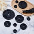 24Pcs 4 SUPERFINDINGS Sizes Black Trash Bag Cilp Garbage Bag Fasten Lock Prevents Liners from Falling into Trashcan