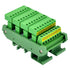 Slim DIN Rail Mount 10A/300V Pluggable Screw Terminal Block Distribution Module (5x8 Position)
