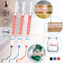 Marspark 24 Pcs Long Head Markers - Long Nib Deep Hole Marker Pen, Multi-purpose Drill Hole Scriber, Waterproof