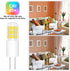 G4 LED Bulb 2W, 20W Halogen Equivalent, Warm White 3000K, AC/DC 12V for Under Cabinet Lighting, 10 Pack