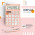 CATIGA 12 Digit Desktop Calculator, Large LCD Display, Round Design Big Button, Solar and Battery Dual Power