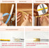 CUBITOR kit,16.4ft/5m 6500K,Diffused 6 Switch&Dimmer Under Cabinet COB Led Light Strip Cuttable Power with Output