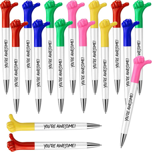 Fumete 100 Pcs You're Awesome Gifts - Thumbs Up Pens Motivational Quote Pens for Back to School Gift and Appreciation