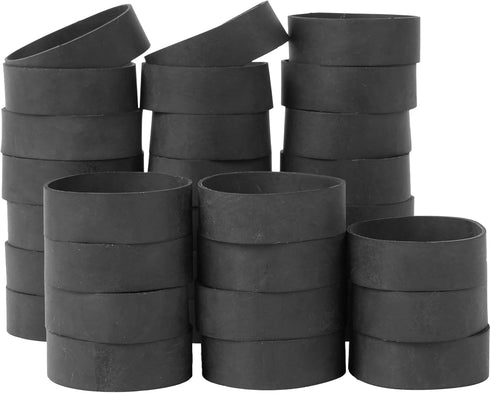 Rubber Bands Size#94, 30 Pieces Heavy Duty Black Elastic Rubber Bands, Extra Large Thick Wide Industrial Strong Office