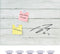 Wooden Planks Print Magnetic Surface Dry Erase Board, 12 x 16 Inches, Decorative Frameless White Board
