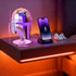 UPlee Wars Helmet Night Light, Hand-Polished Metal Material Decor, Color Changing Cute Nightlight, Rechargeable Desk