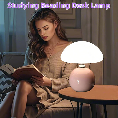Stands,3 Mushroom Lamp for Bedroom Living Room,Mushroom Table Lamps for Bedside Night Color Temperature Desk Small