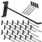 Gridwall Hooks 60 Pcs, 10 Inch Heavy Duty Display Hooks for Grid Wall Panels Accessory Storage (Black)