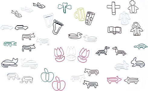 Butler in the Home Animal Penguin Shaped Paper Clips, 100 Count in Silver Tin