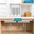 2 Pcs Undermount Sink Brackets Adjustable, Stainless Steel Sink Support Legs for Kitchen, Bathroom