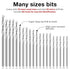 0.3-1.6 mm Micro Mini Drill Bit Set, Tiny Drill Bits for Dill, High Speed Steel, 40 Pieces