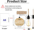 EcoGehen 15ft Boho Plug in Pendant Light Wicker Rattan Hanging Lights with Hemp Rope Cord MINI Bamboo Lampshade Wall