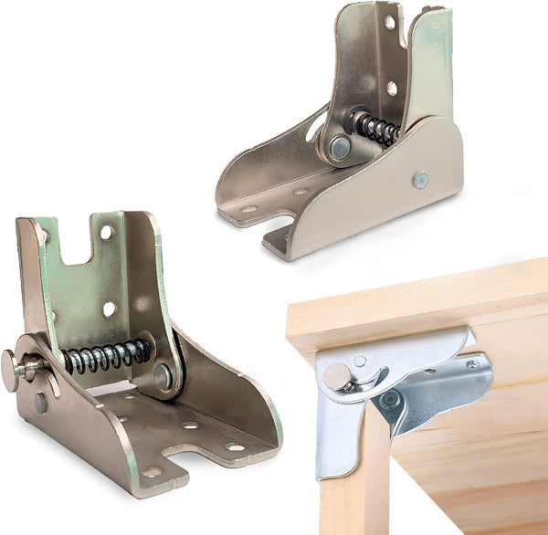 YIDELAI Locking Hinge 1 Pair Multifunctional 90 Degree Automatic Locking Folding Bracket Suitable