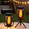 2 Pack Solar Lantern Lights Outdoor Waterproof Flickering Flame Light, Solar Lights