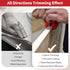 Edge Banding Trimmer, Hand Planer Edge Quad Trimmer with Tungsten Carbide Blades, Laminate Veneer Edge Trimmer, PVC Plywood Melamine Wood Manual Edge Banding Trimming Woodworking Deburring Tool, Red
