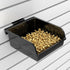 BeapTcely 12 Pack (12, Slatwall Bins with Hooks Plastic Slatwall Organizer Slatwall Containers Workbench Bins for Slat