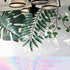 Aiyorse 2Pcs 1.8" 25" Crystal Ceiling Fan Pull Chains, Crystal Glass Flower Pendants with Ceiling Fan Chain Extender