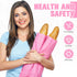 150 Packaging 4.5 2.5 16 Inches(Pink) Yahenda Pieces Paper Bread Bag French Breads Storage Bags Disposable Homemade