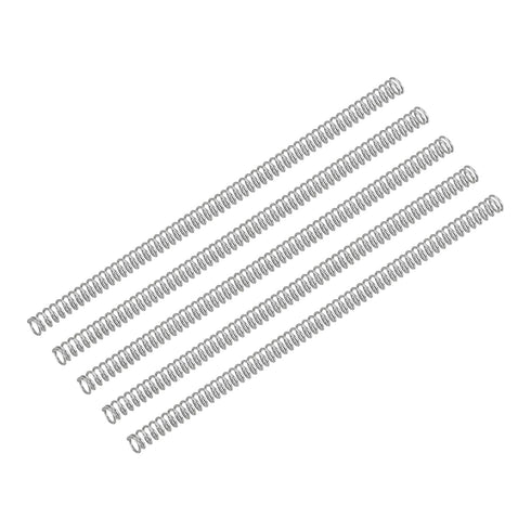 uxcell 5Pcs Compression Spring, Wire Diameter 0.012", 304 Stainless Steel Coil Mechanical Spring, Silver