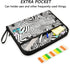 Funny Zebra Sunglasses Expanding File Folder, Black White Zebra Print, A4 Letter Size, Portable Document Organizer