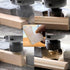 YHSITFNG 45 1/4 Inch 1/2", 5/8", 3/4" (3) Degree Lock Miter Router Bit, Shank, Cutting Height Joint Router Bits