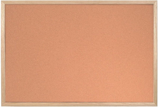MasterVision Cork Push Pin Bulletin Board, 12" x 18" with Pine Wood Frame and Wall Mount Kit