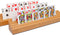 VINJOE Premium Solid Beechwood Playing Card Holders - Accessories with Five Crowns