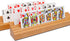 VINJOE Premium Solid Beechwood Playing Card Holders - Accessories with Five Crowns