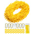 INPARALLUV Yellow Plastic Chain - 50 32 65 Feet Plastic Safety Barrier Chain