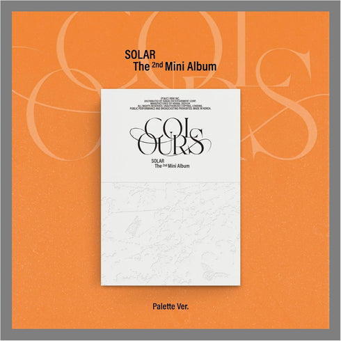 MAMAMOO SOLAR COLOURS 2nd Mini Album Full SET (Palette+Beige+Blue) with Tracking Sealed