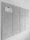Large Cork Board Alternative, 12 Pack Felt Wall Tiles, 48 x 36, Safe Removable Adhesive Tabs, Silver Gray, Office Decor