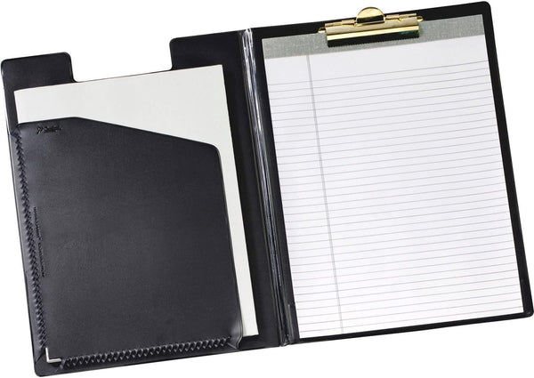 Cardinal 252610 Black Pad Holder with Brass Clip, Letter Size 9-1/2-Inch x 5/8-Inch x 12-1/2-Inch