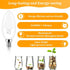 E12 Bulbs 40W 4W 2700K Bulbs, Non-Dimmable, Pack 12 Brightever LED Candelabra Light Equivalent, Warm White Ceiling Fan