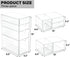 Prsildan Acrylic Drawer Makeup Organizer with 9 Drawers - Set of 3 Clear Stackable Storage Drawers for Vanity