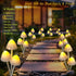 Evicyego 6Pack 18 8 Solar Mushroom Lights for Outside, LED Mushrooms with Lighting Modes, Unique Mushroom Garden Decor