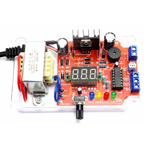 LM317 Adjustable Voltage Regulator Kit, AC-DC 110V to 1.25V-12V Output, 5V 12V Voltmeter DIY Kit