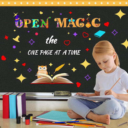Magic Themed Classroom Bulletin Board Set - Back to School Cutouts for Kindergarten, Preschool, Elementary Decor