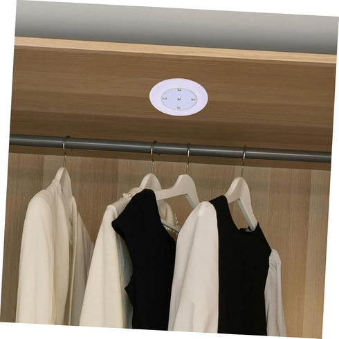 2pcs Closets Counter Angoily Wireless Led Touch Puck Lights Battery Operated Sensitive Tap Off Technology for Cabinets