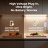 96inch 120V Counter 6000k Plug in Under Cabinet Lighting Strip for Kitchen, Bright LED Under Lights White Slim, Luces