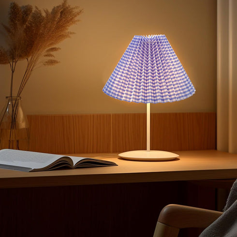 E26/E27, KUMGROT Mini Pleated Lamp Shade for Small Scalloped Lamp Shade Replacement for Tiny Table Bedside Lamps Night