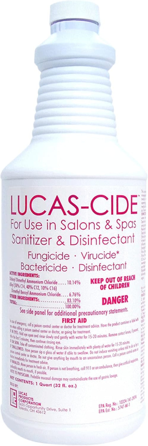 Salon and Spa Disinfectant, Hospital Grade, Pink, 32 Ounce
