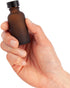 JUVITUS 1 oz / 30 ml Frosted Amber Glass Boston Round Bottle, Airtight Phenolic Cap, 24 Pack + Funnel
