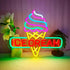 SSGLABSIGN Ice Cream Cone LED Neon Sign, USB Powered Neon Lights Sign for