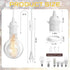 6 Bulb E27 Lamp(15 4.5 Reginary Pieces Hanging Light Cord Kit Lantern Cord Cable Extension Plug in Pendant with in-line