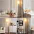 3 Bulb, 64" Ambimall Floor Lamp for Living Room with Color Temperatures Standing lamp with Linen lampshade for Bedroom