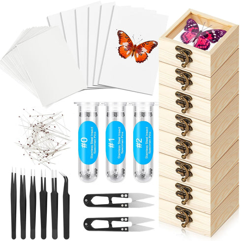 Spiareal 55 Pcs Insect Specimen Tools Kit Include 3.54 x 3.54 x