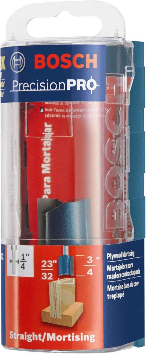 84602MC 23/32 3/4 Bosch in. x in. Carbide-Tipped Plywood Mortising Router Bit