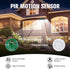 2500LM Sensor,3 270 Lights,IP65 3 Modes(Remote,1 daphino Solar Lights Outdoor with Motion Head Wide Angle Street Area